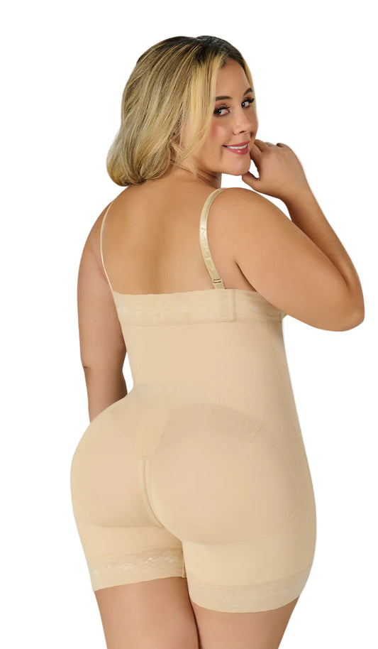 Gaine galbante courte avec fermeture diagonale F0766 de Fajas M&D
