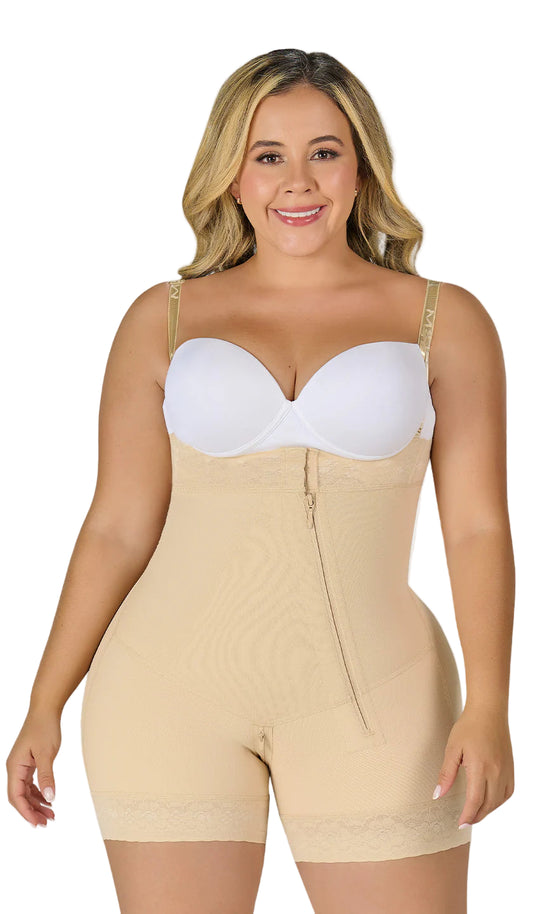 Gaine galbante courte avec fermeture diagonale F0766 de Fajas M&D