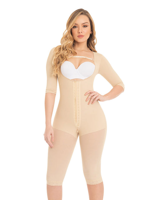 Ceinture longue avec couverture sur le dos et les bras F0074 de Fajas M&D®