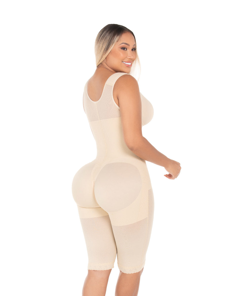 Hourglass Girdle with Overlay Bra F00470 by Fajas M&amp;D®
