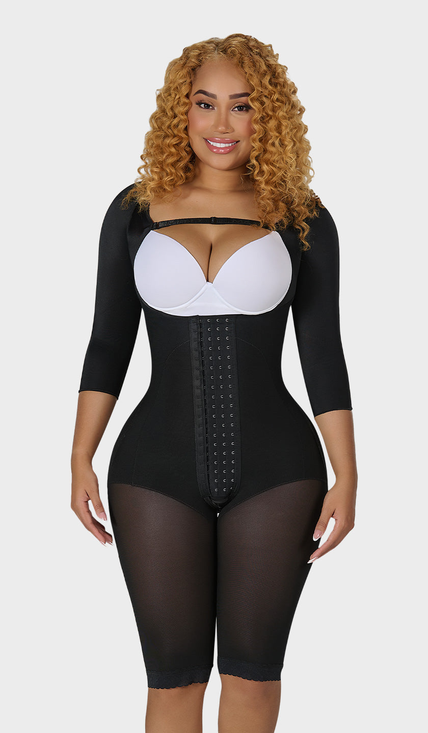 Hourglass Girdle with Sleeves F00474 by Fajas M&amp;D®