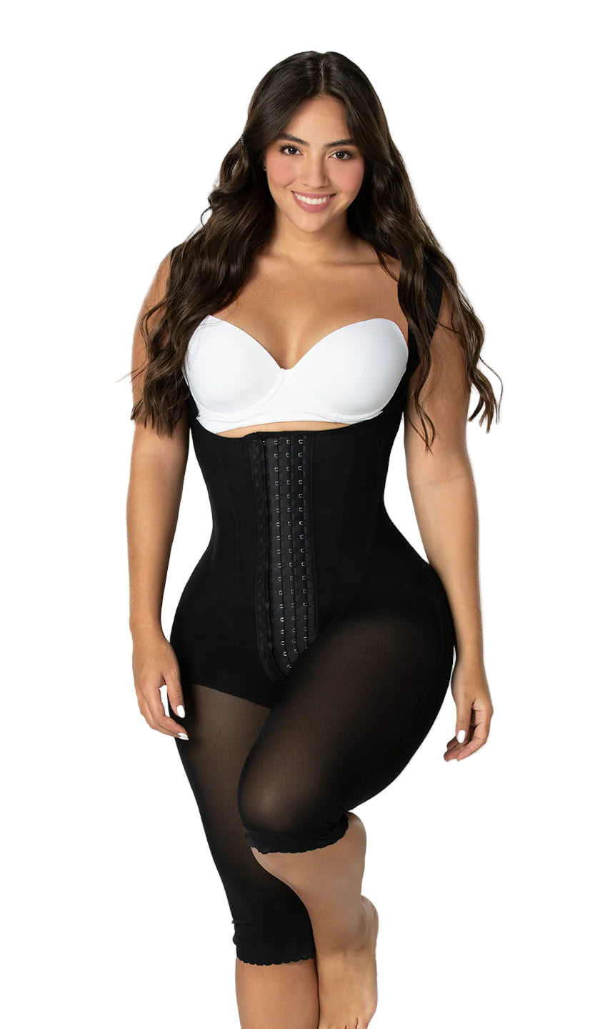 Hourglass Girdle with Overlay Bra F00470 by Fajas M&amp;D®