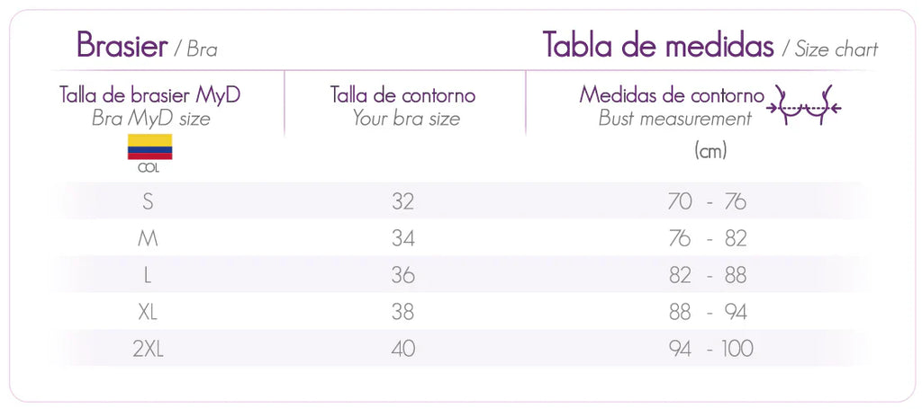 Fajas M&amp;D® Post-Surgical Bra B00204
