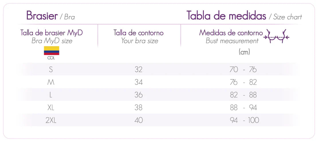Fajas M&amp;D® Post-Surgical Bra B00204