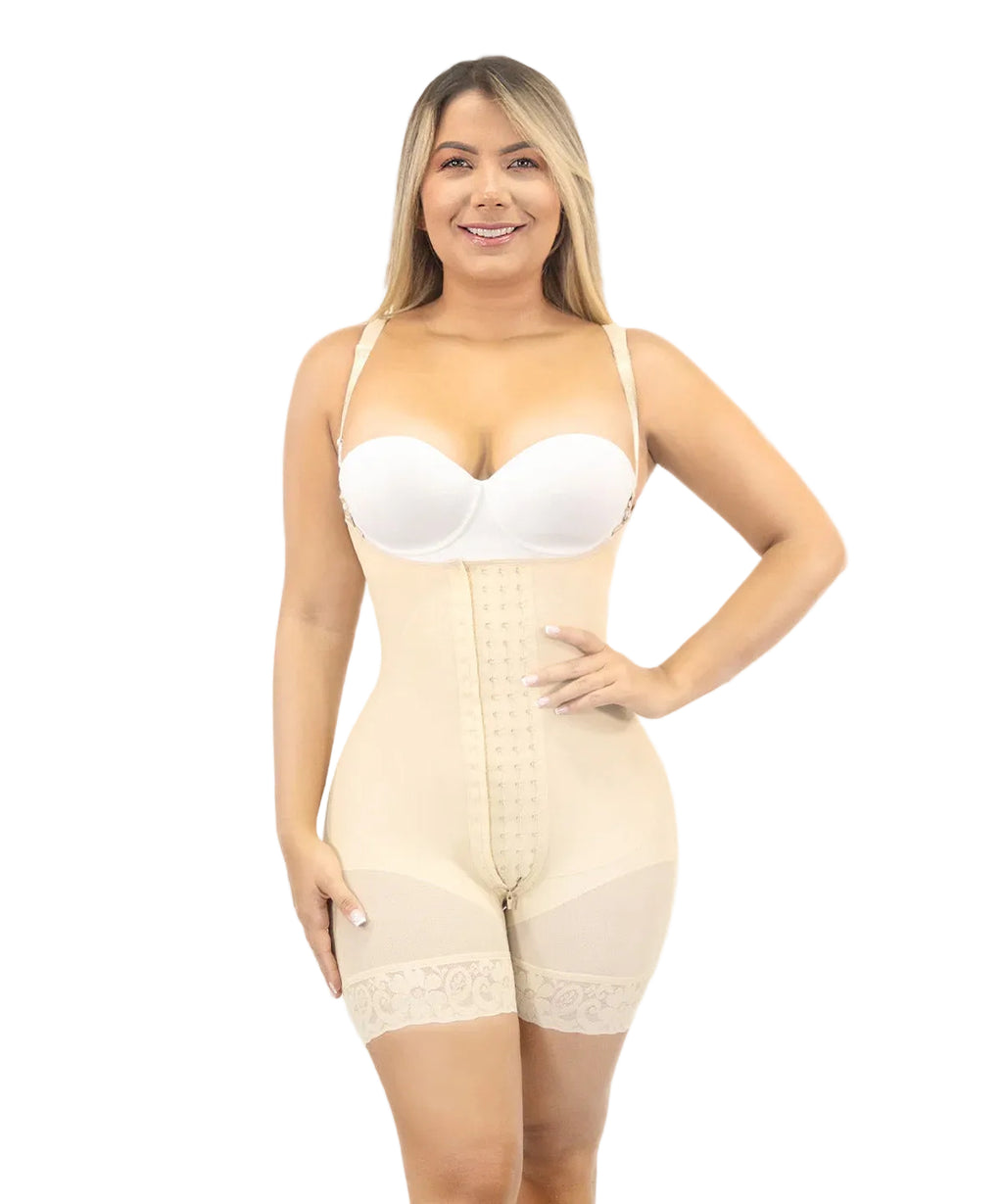 Ceinture courte avec renfort abdominal F00463 de Fajas M&amp;D®