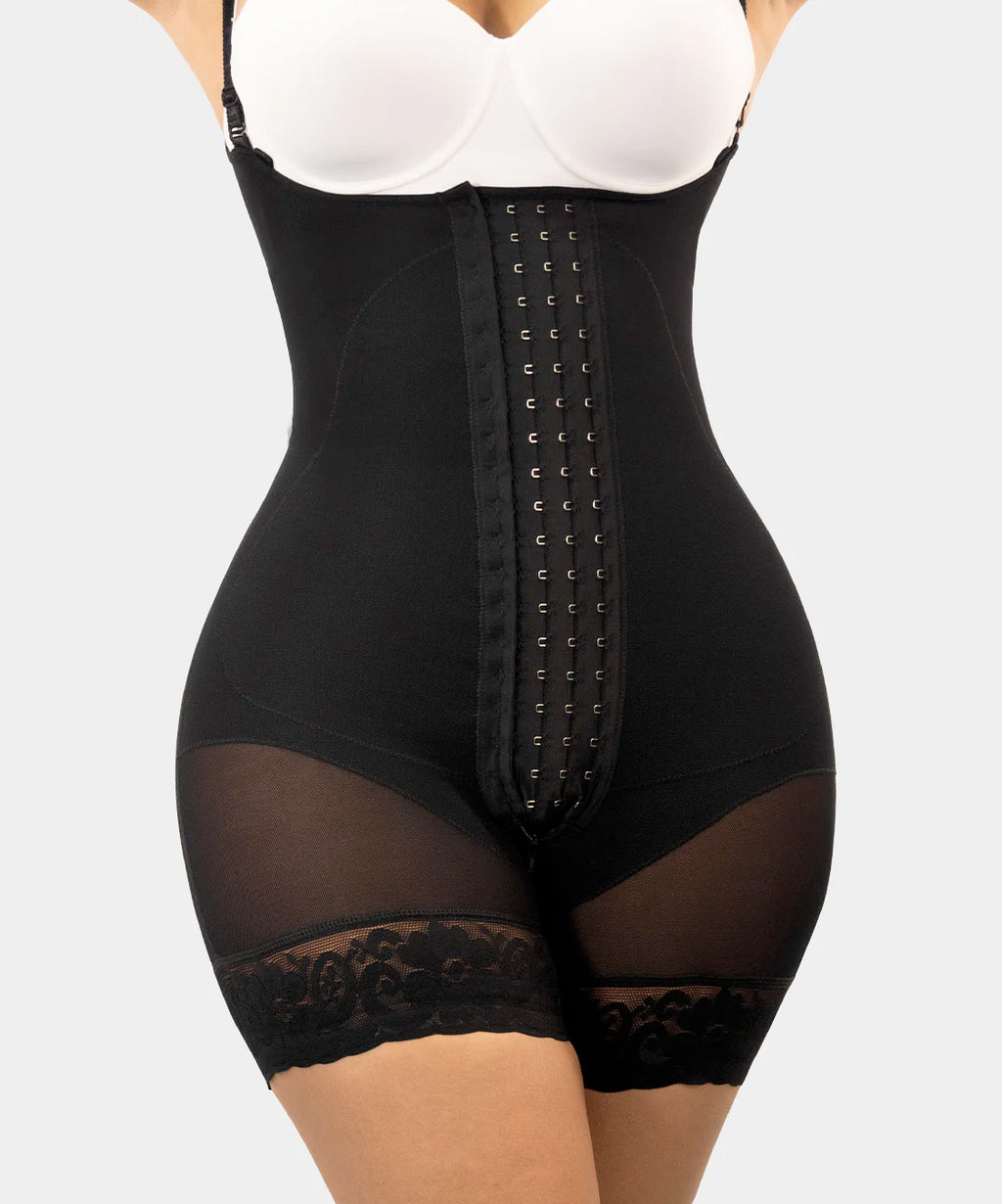 Ceinture courte avec renfort abdominal F00463 de Fajas M&amp;D®